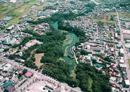 柿田川公園　航空写真
